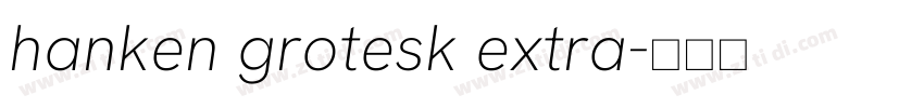 hanken grotesk extra字体转换